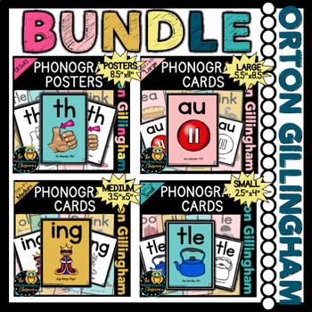 Preview of Orton Gillingham Phonogram Cards: The Bundle