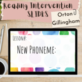 Orton Gillingham Reading Intervention Lesson Google Slide 