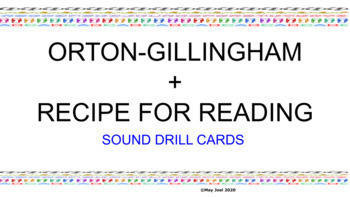 Preview of Orton Gillingham + Recipe for Reading Sound Cards