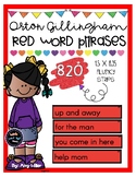 Orton Gillingham Red Word Phrases [Sight Word Fluency]