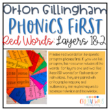 Phonics First Orton-Gillingham Based Red Word Cards Layers