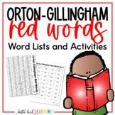 Orton-Gillingham Red Words Guide *FREEBIE*