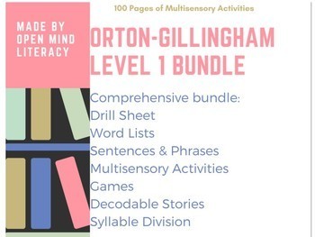 Preview of Orton-Gillingham Resources Level 1