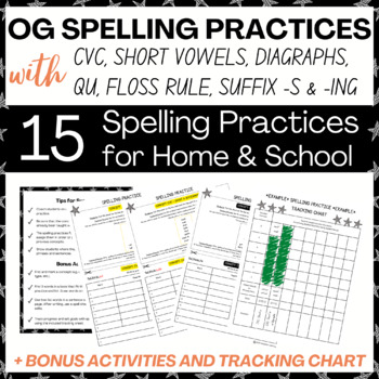 Preview of Orton Gillingham (Science of Reading) Spelling Practices - Set 1