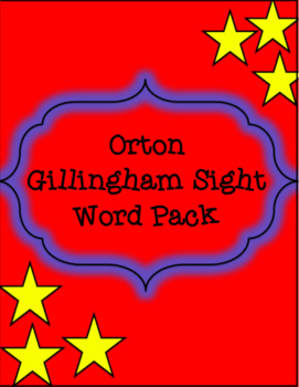 Preview of Orton Gillingham Sight Words (Fully Coded)