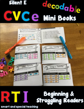 Preview of Orton Gillingham Silent E  Mini-Books for RTI and Beginning Readers