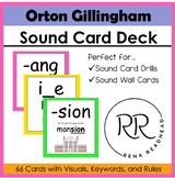 Orton Gillingham Sound Card Deck with Visuals, Keywords, a