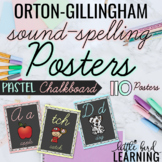 Orton-Gillingham Sound-Spelling Posters - Pastel Chalkboard