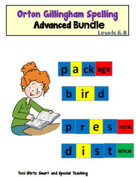 Preview of Orton Gillingham Spelling Bundle (Dyslexia) Levels 6-8
