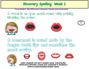 Preview of Orton Gillingham Spelling Pamphlets Consonants vs. Vowels RTI (Dyslexia) Week 1