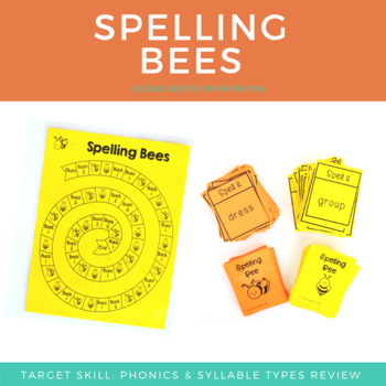 Preview of Orton-Gillingham Spelling Review Activity - Spelling Bees