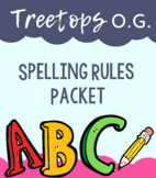 Orton Gillingham Spelling Rules Packet