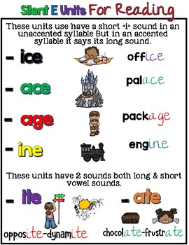 Preview of Orton Gillingham Spelling Silent E Units (ICE, ACE, AGE, INE, ITE, ATE.)  6-11