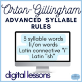 Orton Gillingham Advanced Digital Lessons Lion Words Latin
