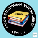 Orton-Gillingham Student Binder Contents: LEVEL 1