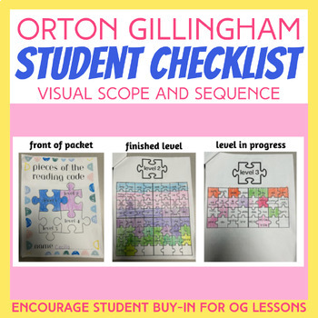 Preview of Orton Gillingham Student Checklist
