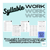 Orton-Gillingham Syllable WORK- Syllabication - Science of