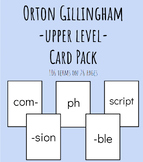 Orton Gillingham Upper Level Card Pack | 106 Graphemes/Phonemes