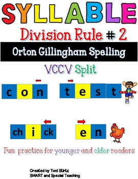 Preview of VCCV Syllable Division Rule #2  Level 4-3