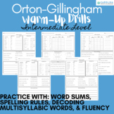 Orton-Gillingham Warm-ups BUNDLE: Basic + Intermediate Lev