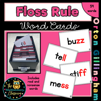 Preview of Orton-Gillingham Word Cards: Floss Rule