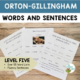 Orton-Gillingham Word Lists Level 5