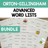 Orton Gillingham Word Lists for Older Students BUNDLE