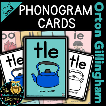 Preview of Orton Gillingham Phonogram Cards (small size)