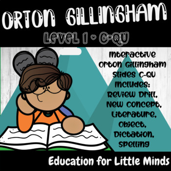Preview of Orton Gillingham interactive Slides OG - C-QU