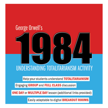 Preview of Orwell's 1984: Understanding Totalitarianism Group Activity