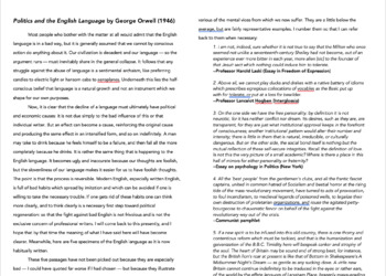george orwell the politics of the english language