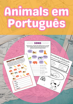 Preview of Os Animais em Português (Animals in Portuguese)