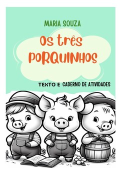 Preview of Os três porquinhos - livro de atividades