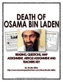 Osama bin Laden Death - Reading, Questions, Map and Writin