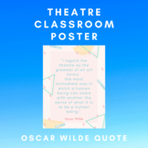 Oscar Wilde Theatre Quote Poster