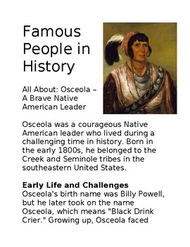 Preview of Osceola Informational Passage (aligned with MCCRS)