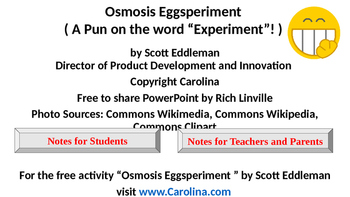 Preview of Osmosis Eggsperiment PowerPoint