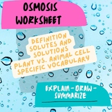 Osmosis Worksheet