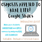 Osmosis applied to real life: Google Slides - Revision class