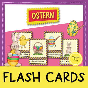Preview of Ostern / Easter Flash Cards for the German class