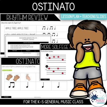 Preview of Ostinato Lesson Plan + Teaching Slides {Apple Tree}