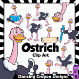 Ostrich Clip Art | Ostrich with signs