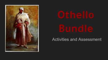 Preview of Othello Activities and Assessment Bundle (Google ready!)