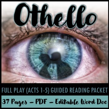 Preview of Othello Full Play Guided Reading Packet and PowerPoint