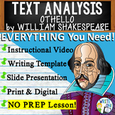 Othello | Citing Text Evidence Expository Essay Writing | Print and Digital