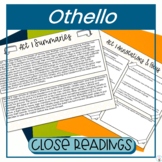 Othello Close Reading, Summaries
