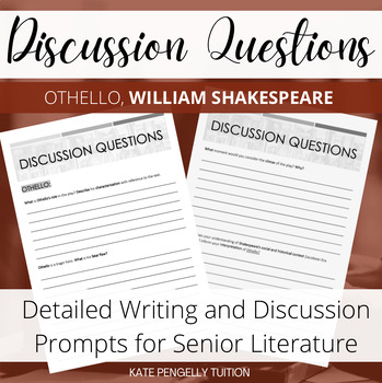 Senior Questions Teaching Resources | TPT