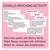 Othello Quote Matching Activity