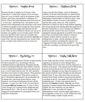 othello newspaper project