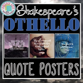 Preview of Othello Quote Posters